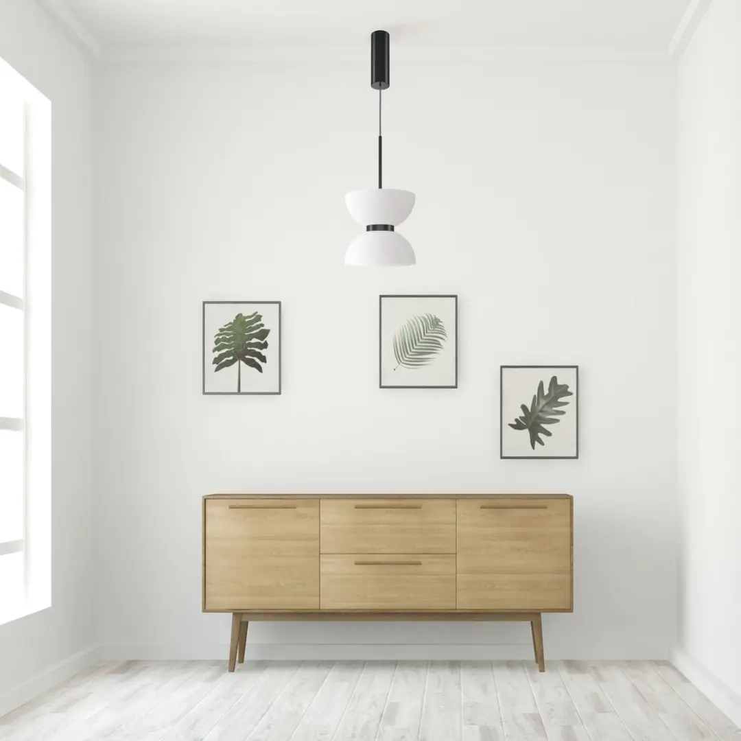 Maytoni Hanglamp Kyoto - Ø22cm - Zwart