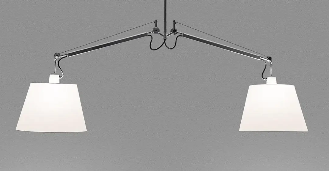 Artemide Tolomeo Due Bracci Hanglamp Ø42cm - Perkament