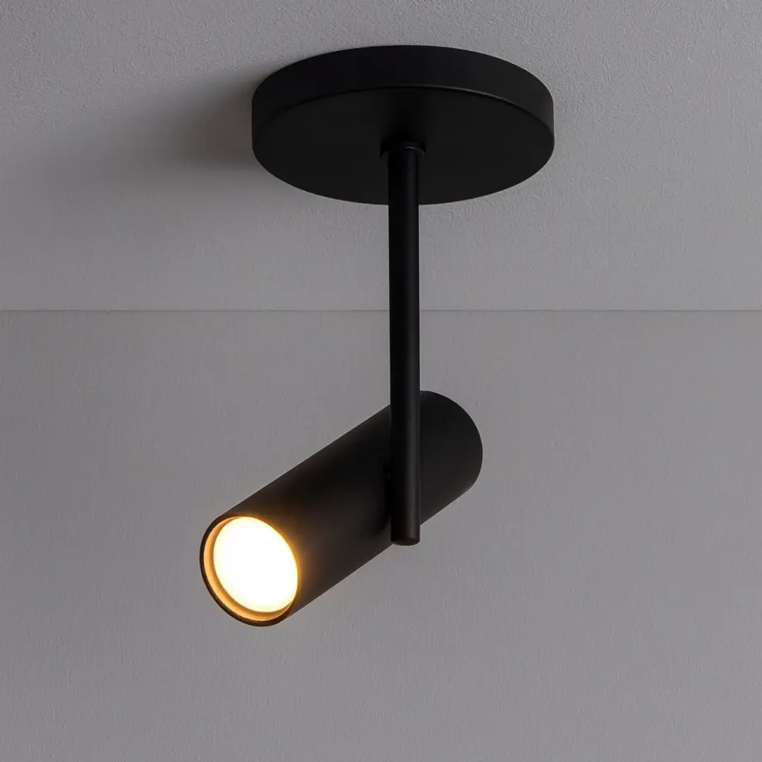 Highlight Spot Trend Mini GU10 Opbouwspot - Zwart - Ø10cm