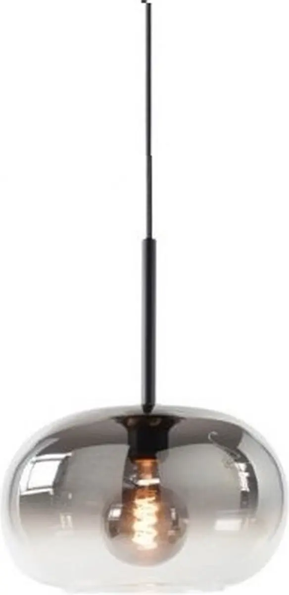 Highlight Bellini Hanglamp 6L 120cm - Zwart/Smoke