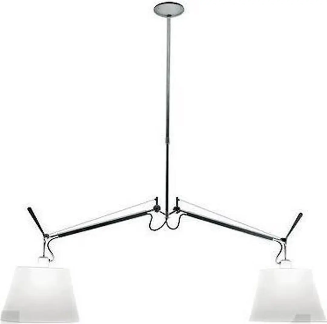 Artemide Tolomeo Due Bracci Hanglamp Ø36cm - Satijngrijs
