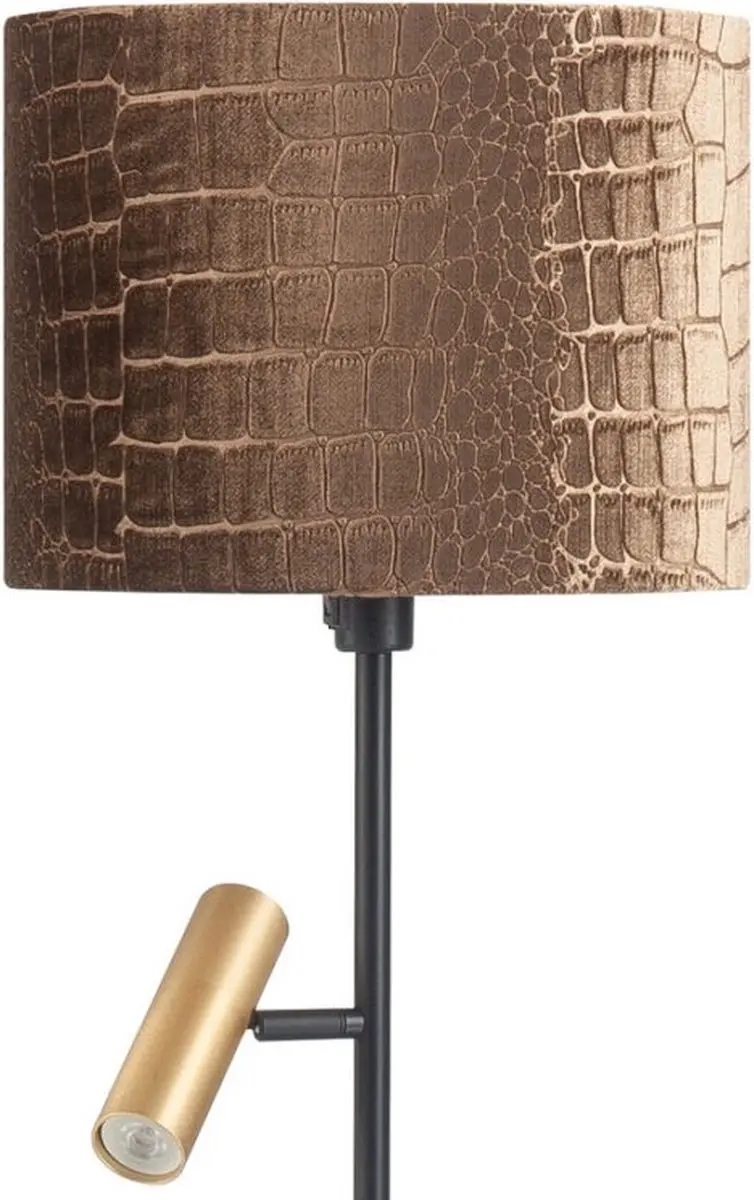 Highlight Trend Vloerlamp 2 Lichtpunten - Zwart/Goud