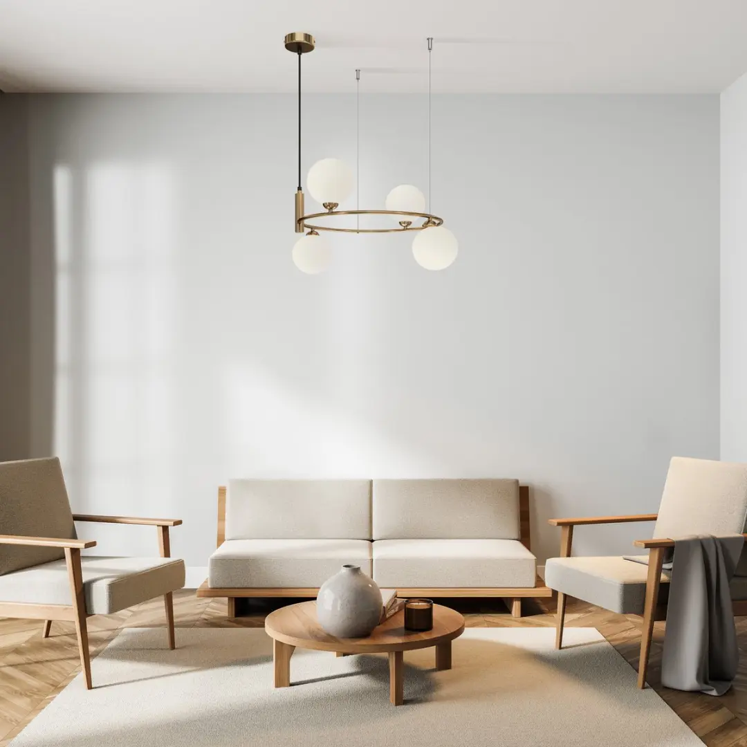 Maytoni Ring Hanglamp - Goud - Ø40cm