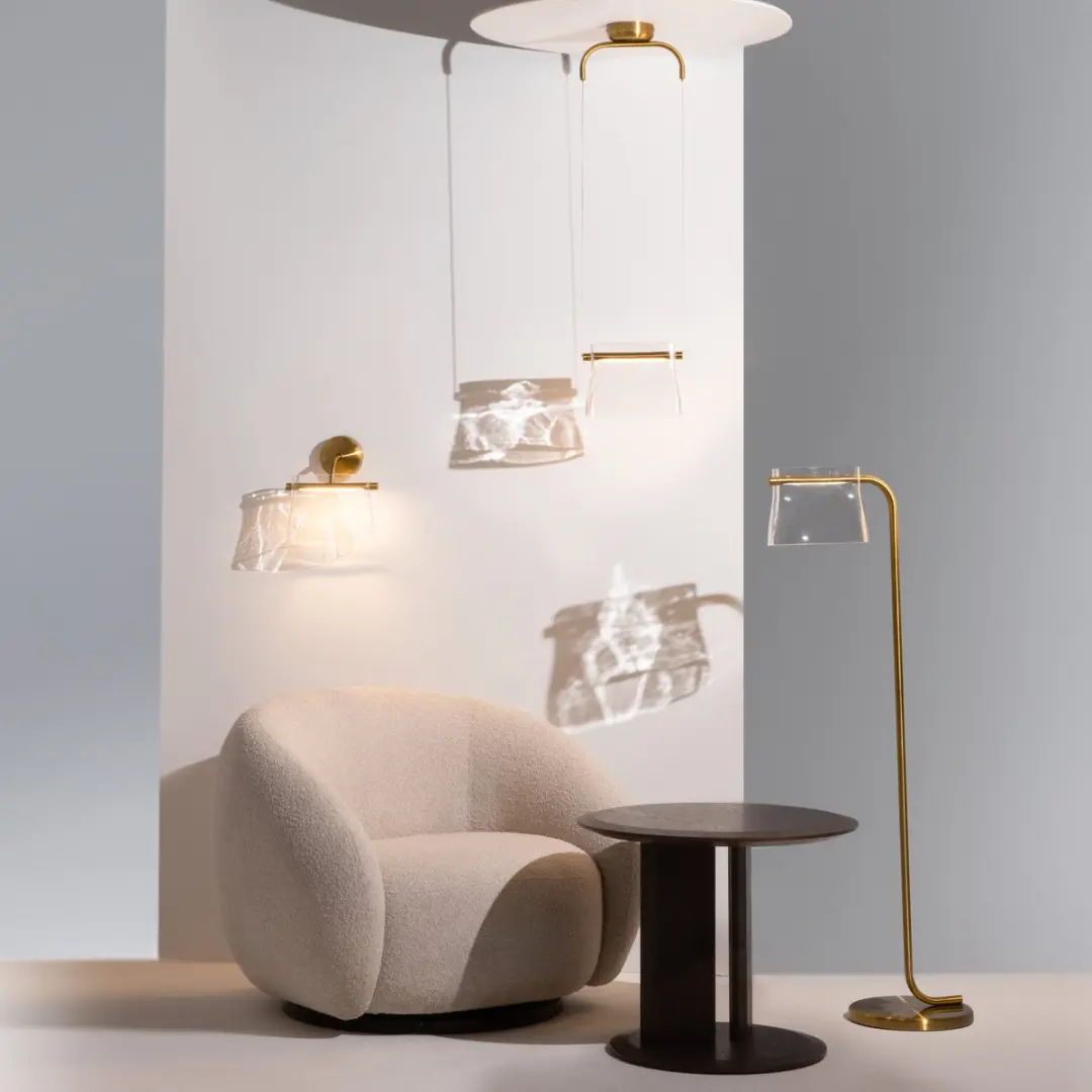 Maytoni Vloerlamp Cabaret Messing - 8W 3000K