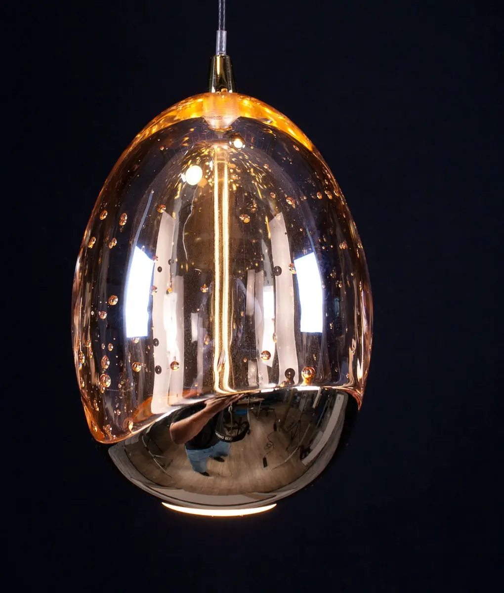 Highlight Golden Egg 3 Plafondlamp - Ø30cm - Goud - afbeelding 6 van 6