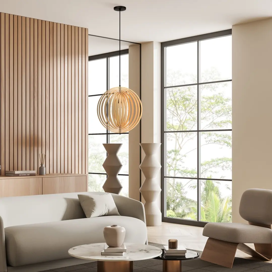 Maytoni Roots Hanglamp - Ø43cm - Zwart