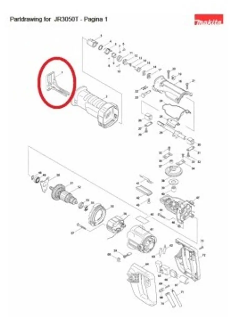 Makita Zaagvoet 165396-7