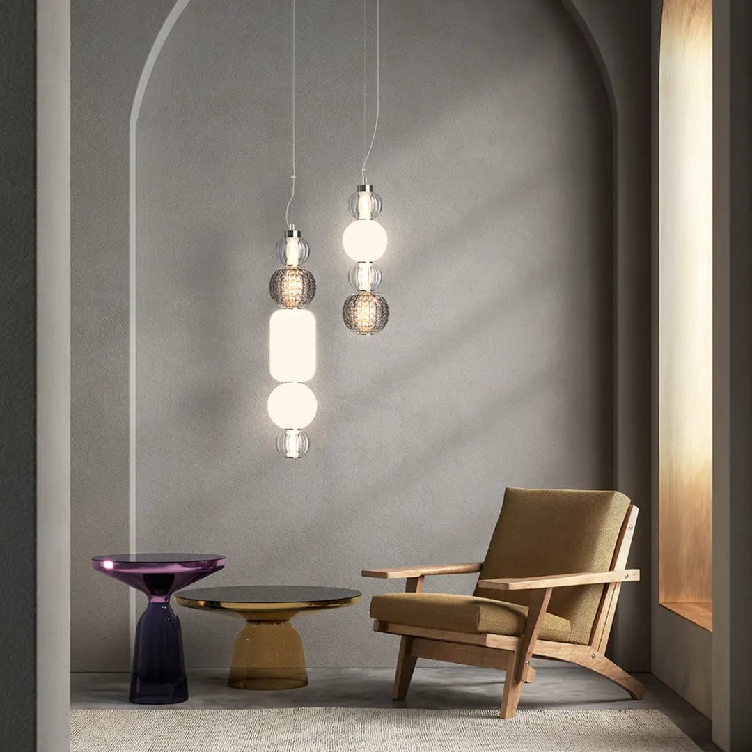 Maytoni Hanglamp Collar Chroom - Ø14,7cm