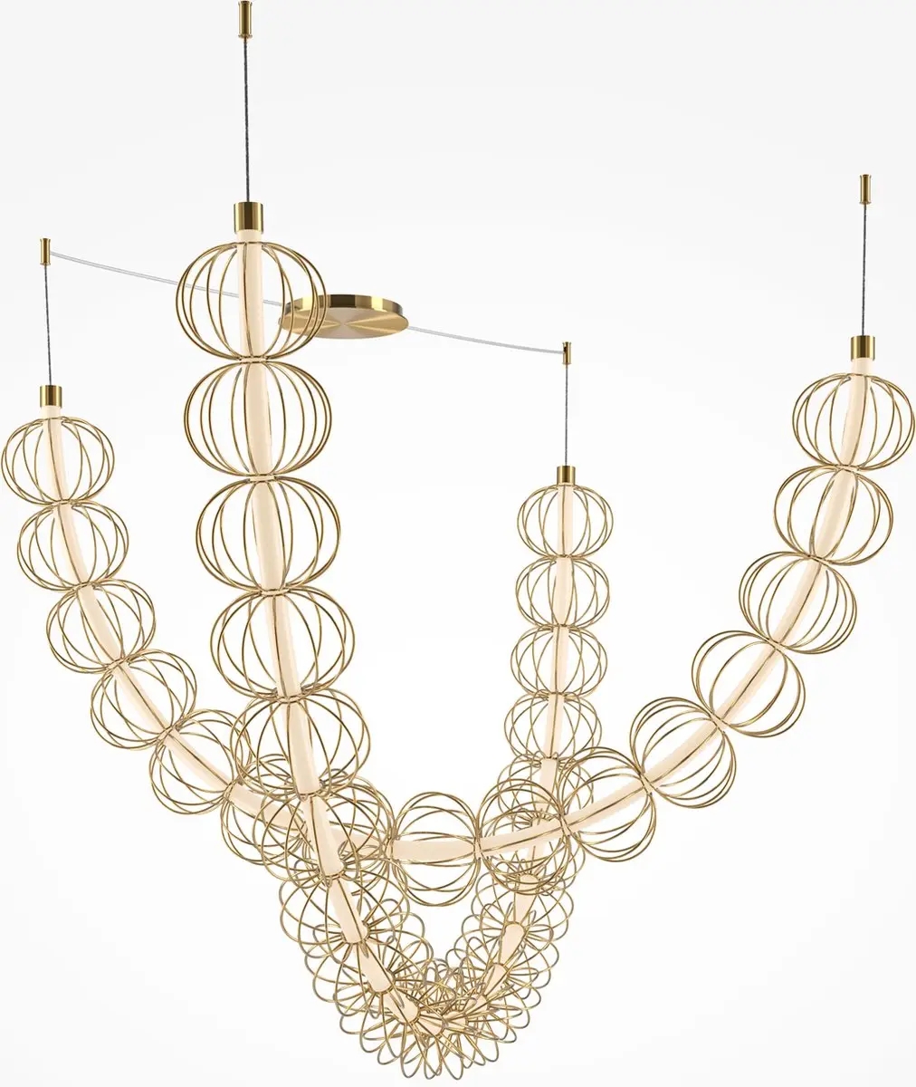 Maytoni Golden Cage Hanglamp - Goud