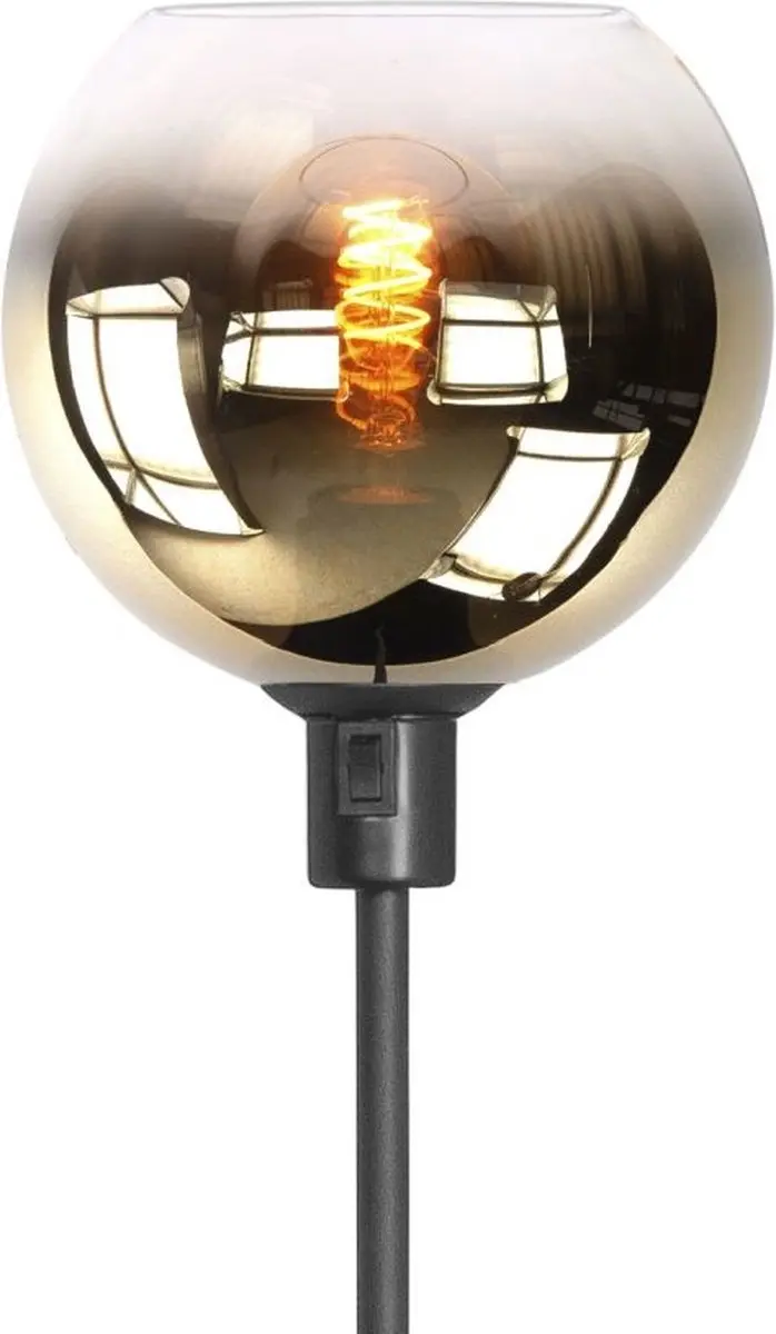 Highlight Fantasy Globe Vloerlamp 156cm - Zwart & Goud