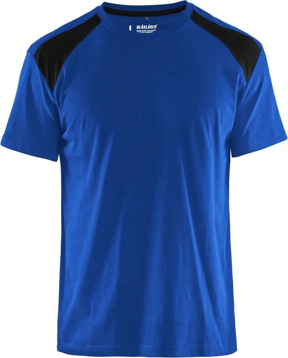 Blåkläder Bi-Colour Werkshirt - S - Blauw/Zwart