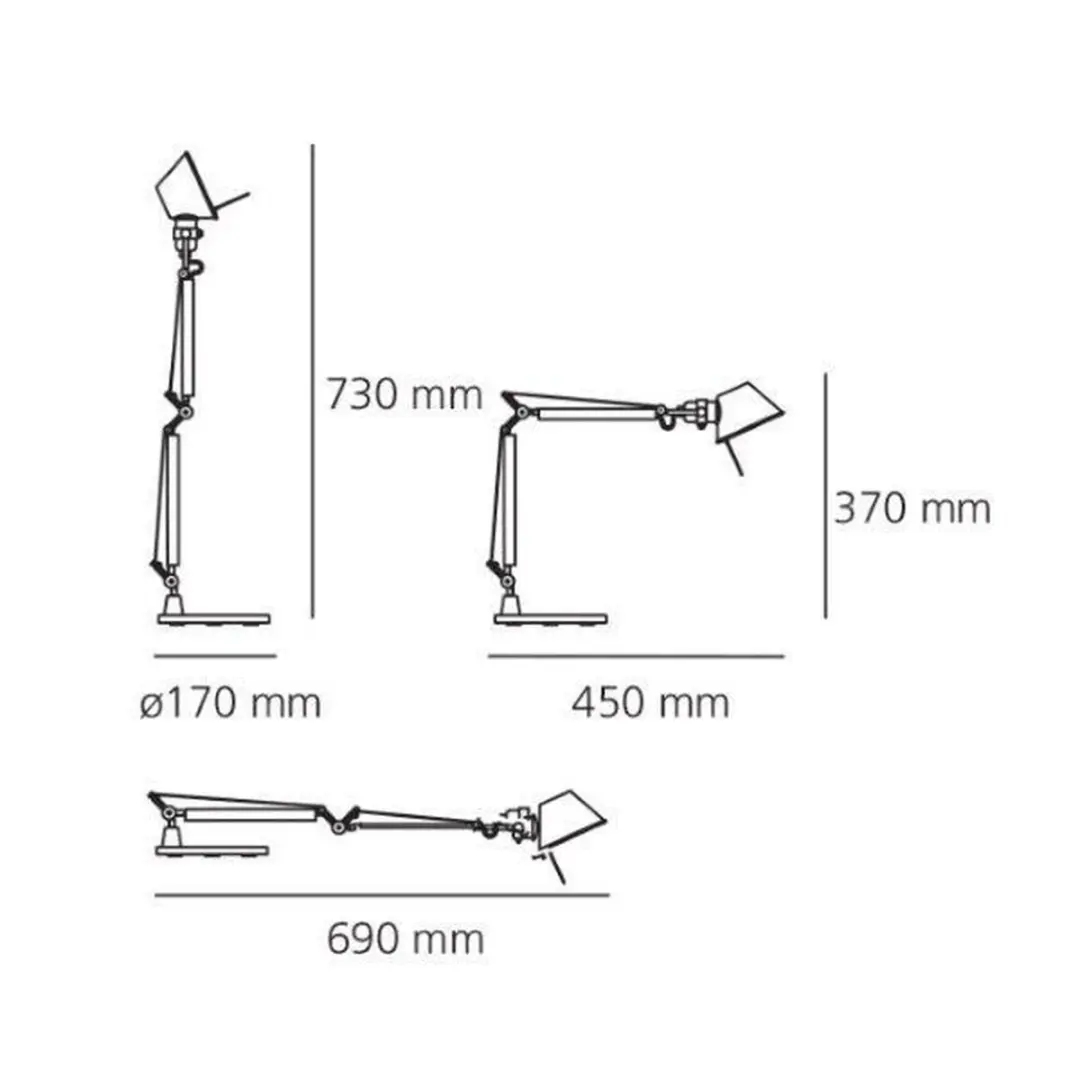 Artemide Tolomeo Micro Tafellamp - Goud