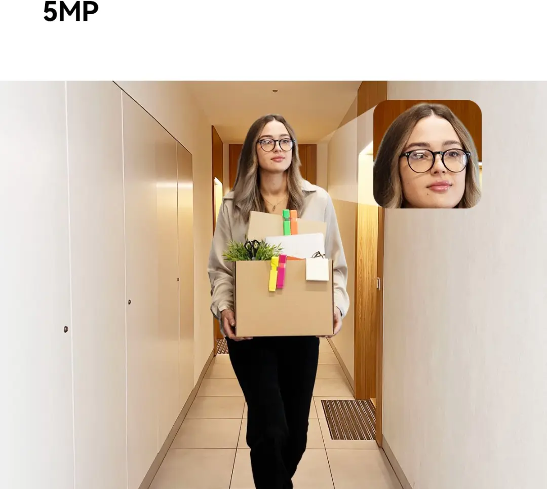 Imou VD1 Digitale Deurspion - 5MP Wifi 6 - 4,3" Scherm - Zwart