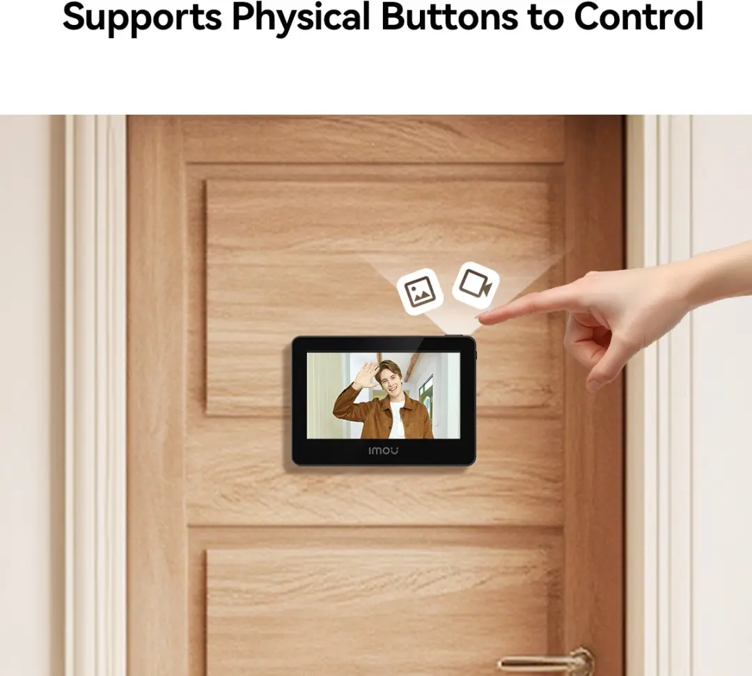 Imou VD1 Digitale Deurspion - 5MP Wifi 6 - 4,3" Scherm - Zwart
