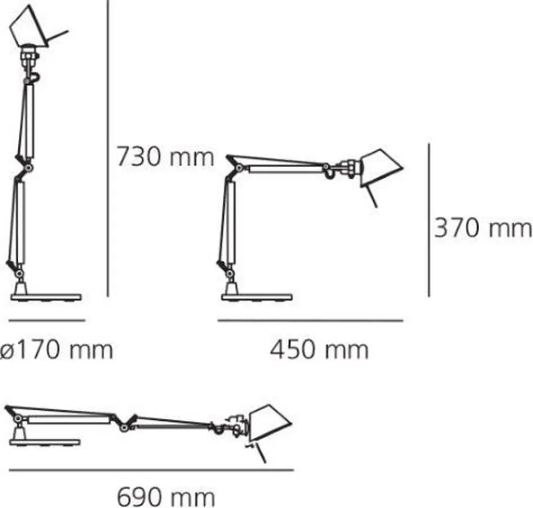 Artemide Tolomeo Micro Tafellamp - Blauw