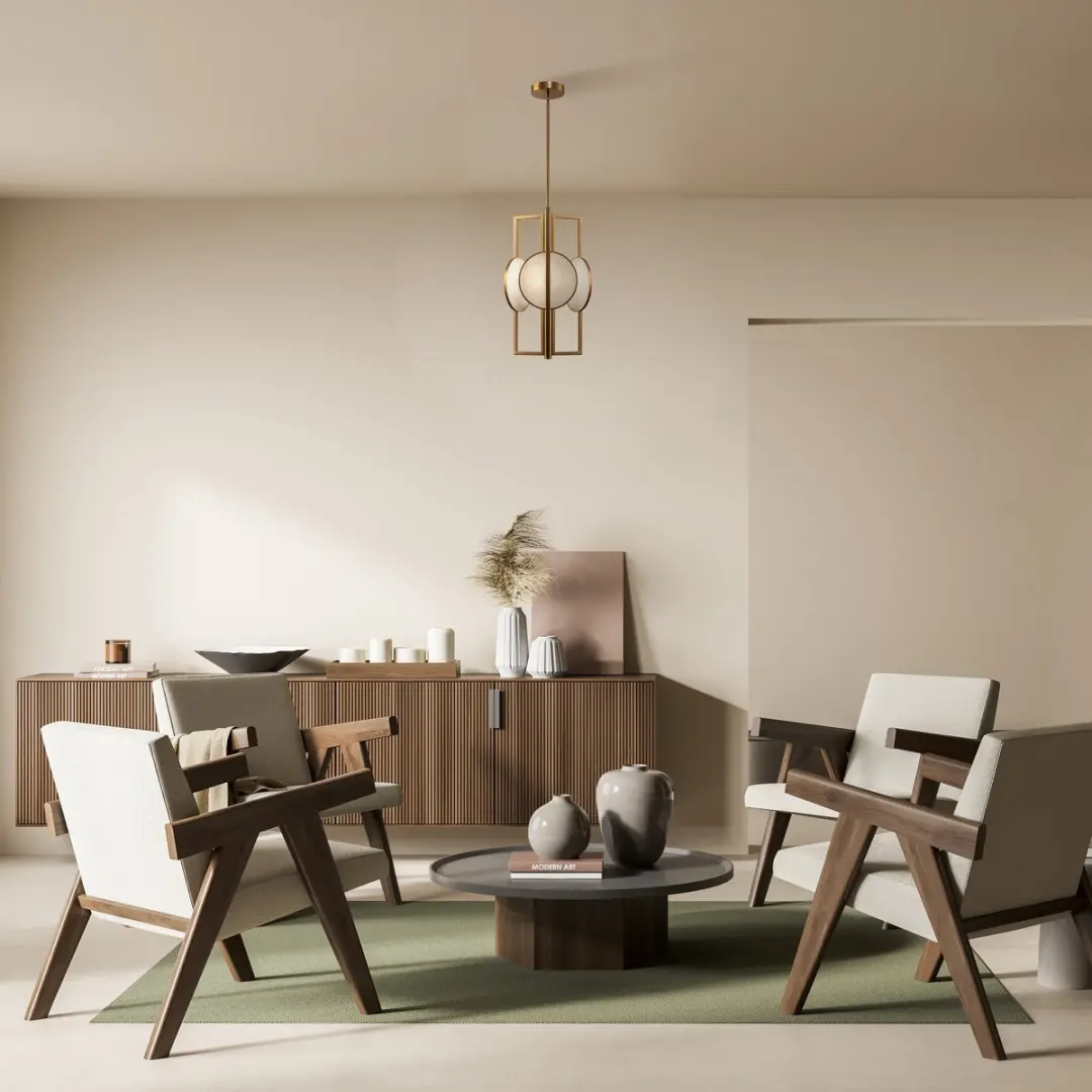 Maytoni Marmo Hanglamp - Goud Ø30,5cm