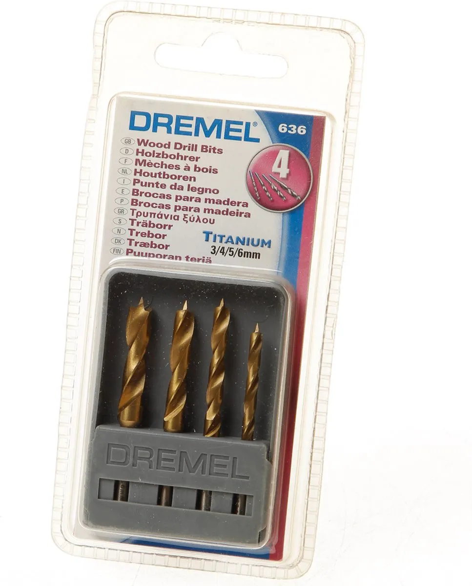 Dremel 636 Houtboren Set - 4 Stuks - afbeelding 6 van 6