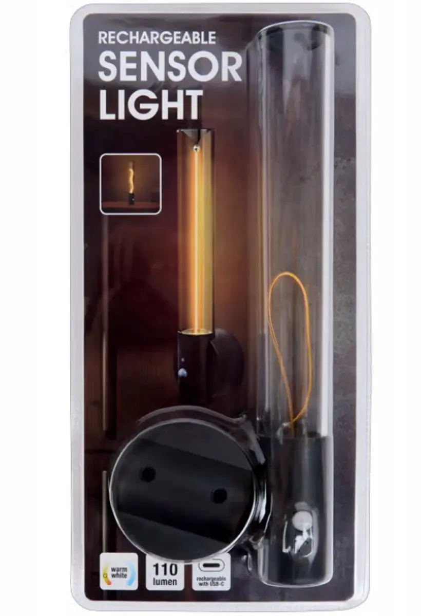 ACT Rechargeable Sensor Light - 110 Lichtpunten - Zwart