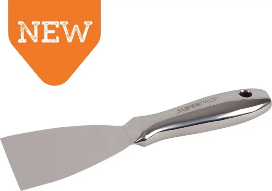 Super Prof Plamuurmes Geheel RVS 100mm