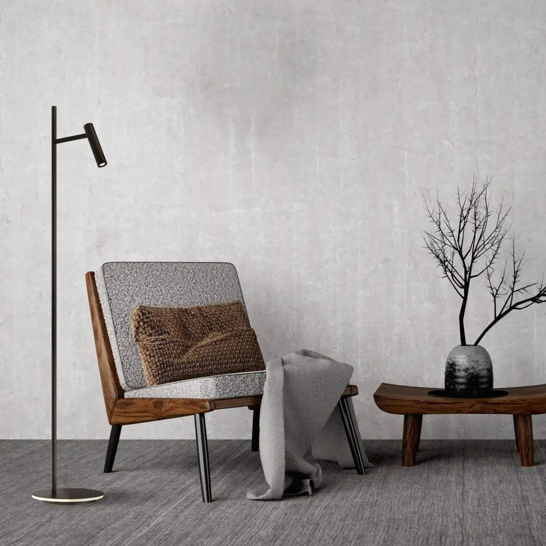 Maytoni Estudo Vloerlamp - 11W - Zwart