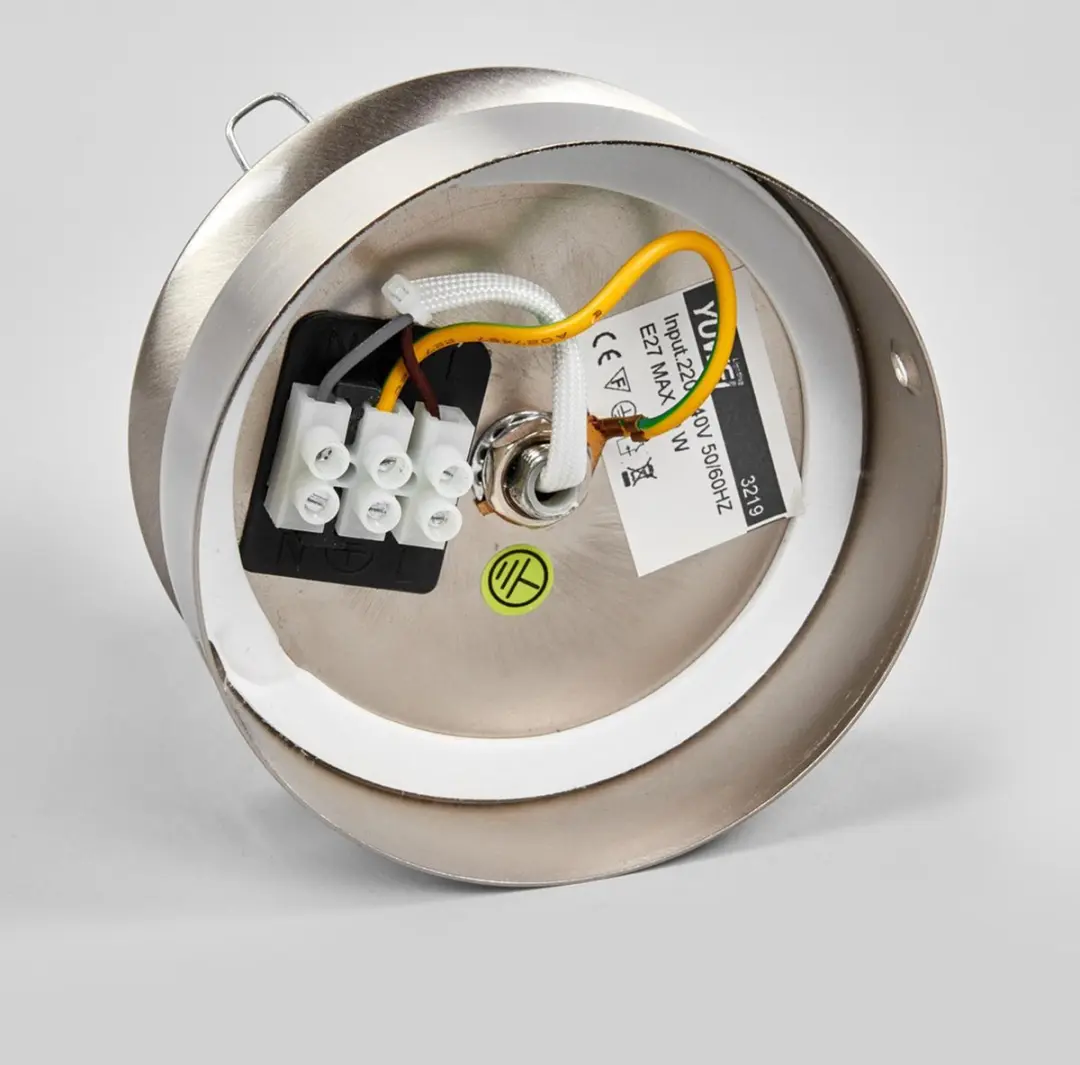 Lindby Lennie+ Plafondlamp Badkamer - 1 Lichtpunt - Ø20cm - Wit/Mat Nikkel