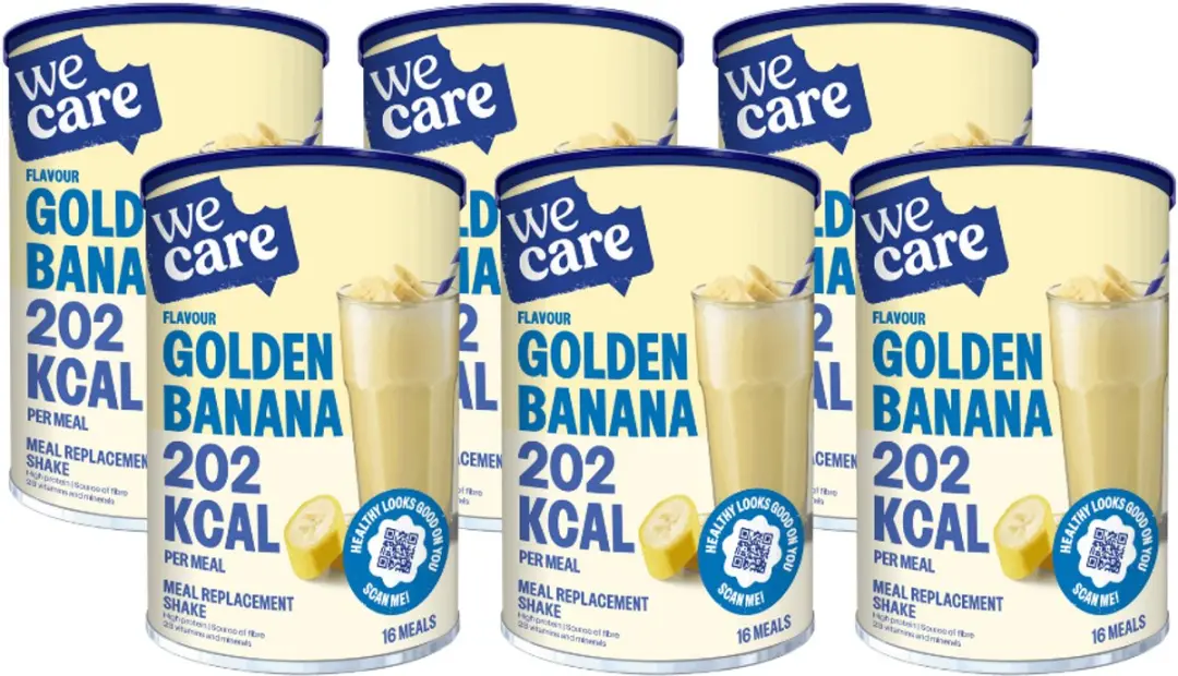 weCare Meal Replacement Shake Golden Banana - 24 Stuks