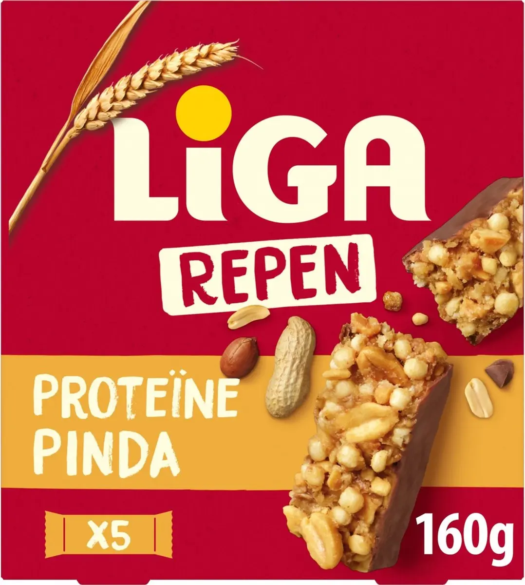 Liga Proteïne Repen Pinda 8x160g - afbeelding 6 van 6