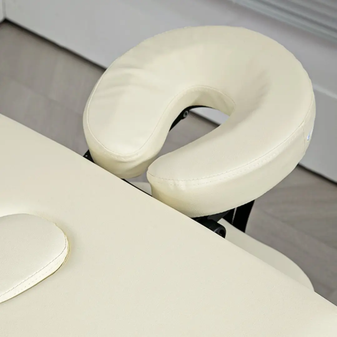 Homcom Massagetafel 210x90cm - Crème - afbeelding 6 van 6