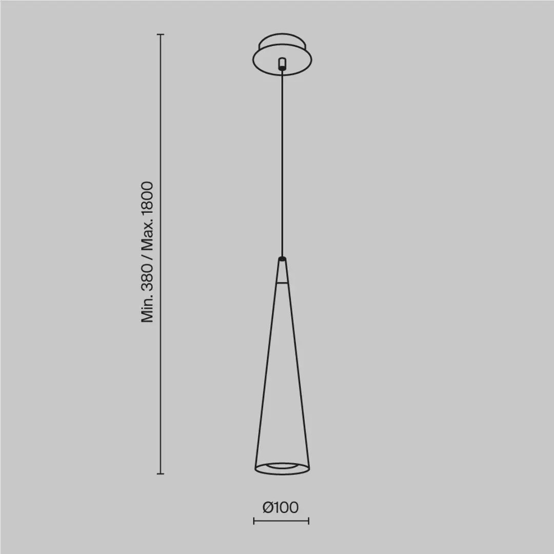 Maytoni Nevill Hanglamp - Wit - Ø8cm