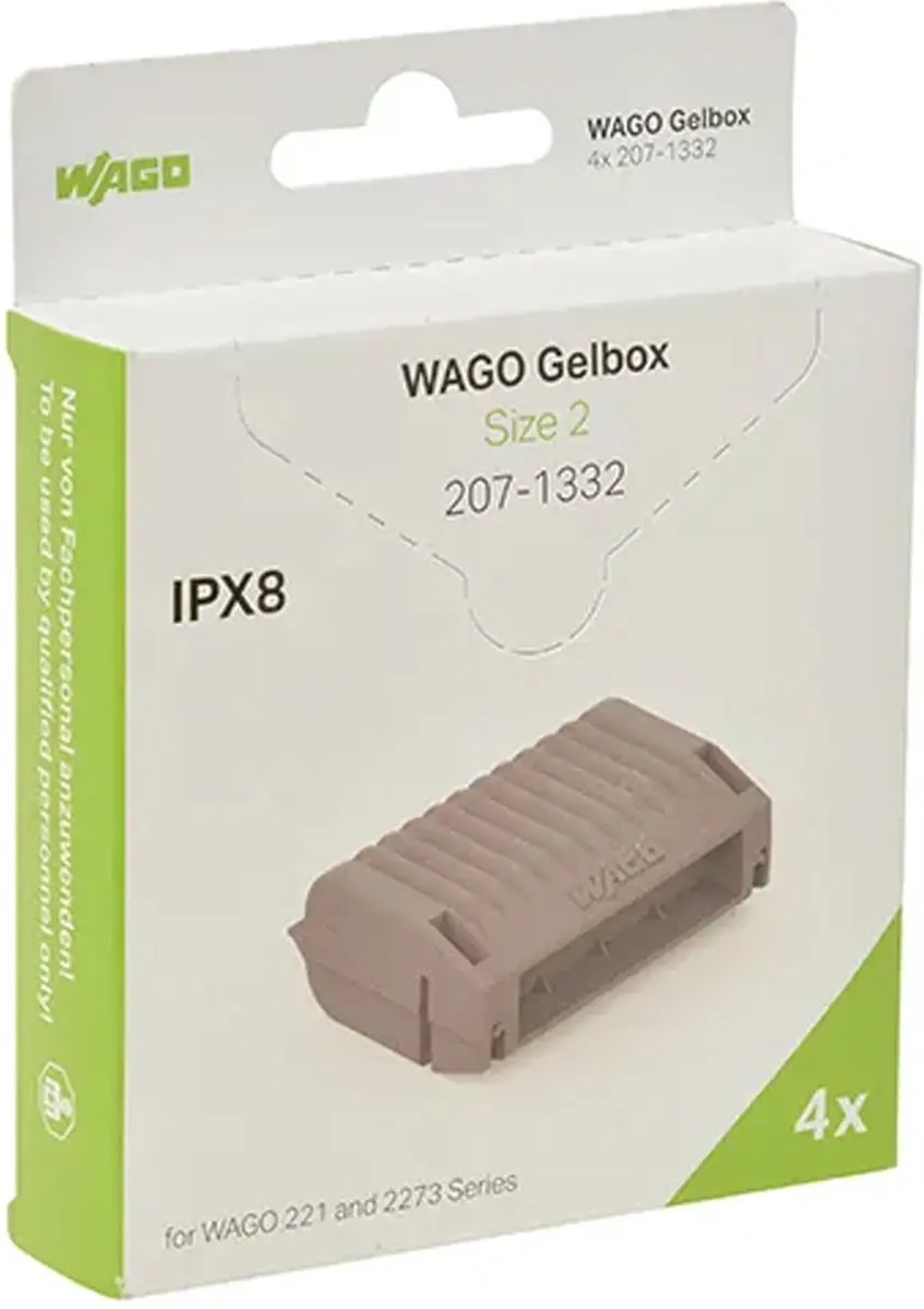 Wago E2XFC Gelbox voor lasklemmen 4mm² - IPX8