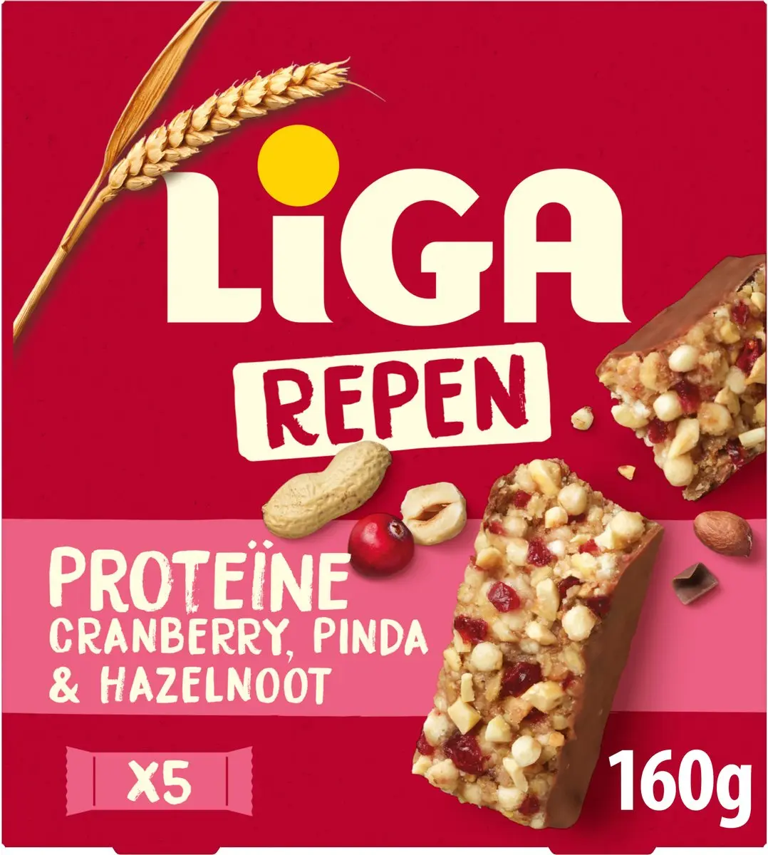 Liga Proteïne Repen Cranberry & Noten 8x160g