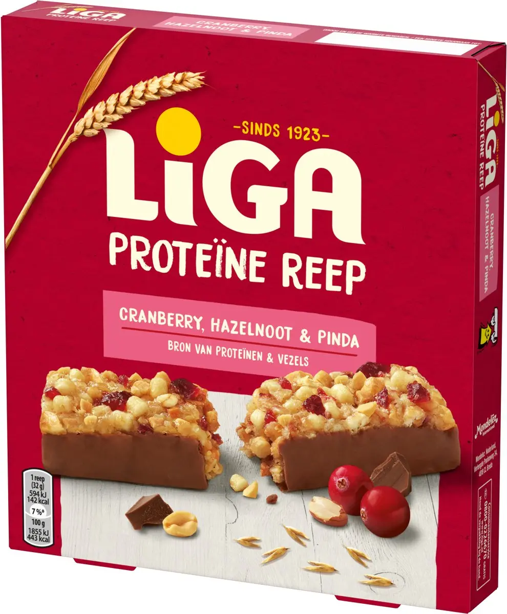 Liga Proteïne Repen Cranberry & Noten 8x160g