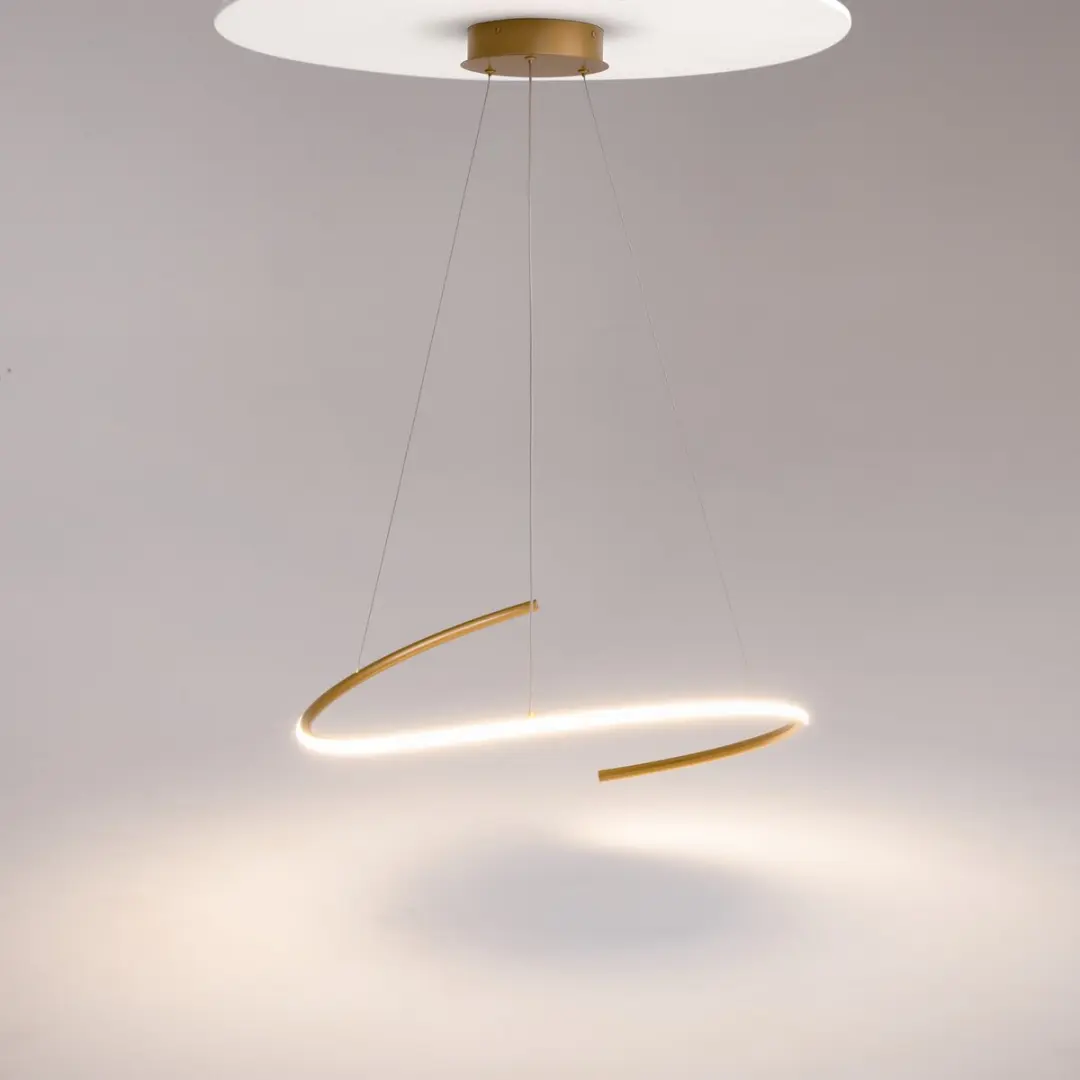 Maytoni Curve Hanglamp - Ø60cm - Goud