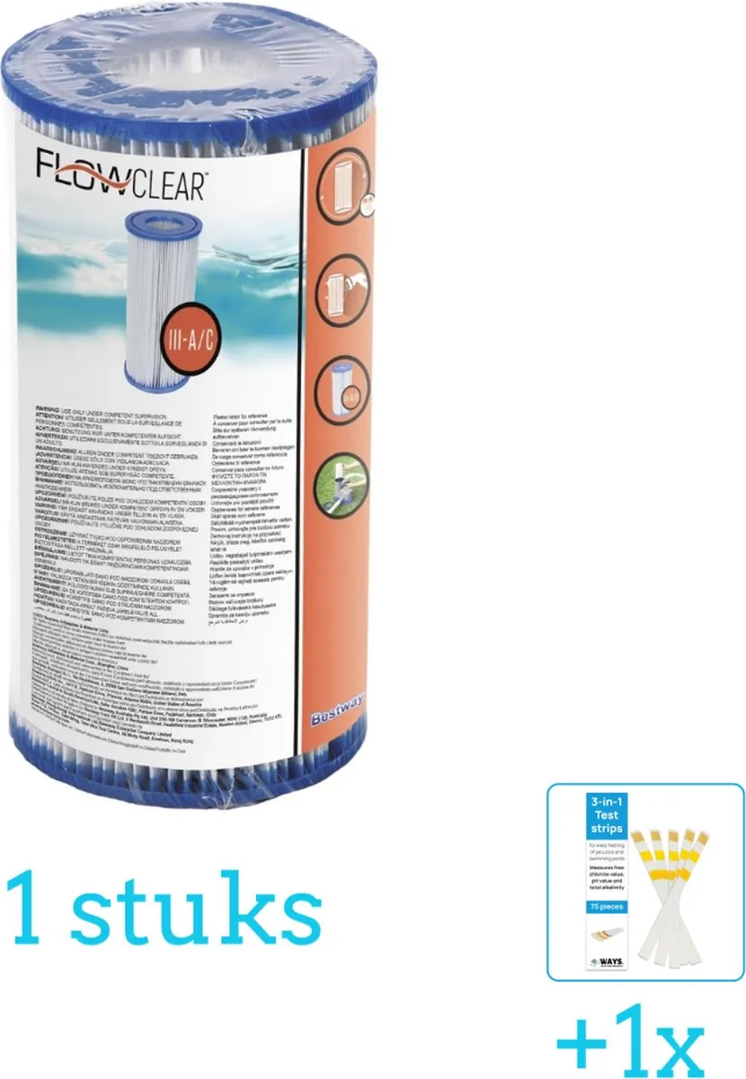 Bestway Flowclear Filterpatroon III 58012-Wit