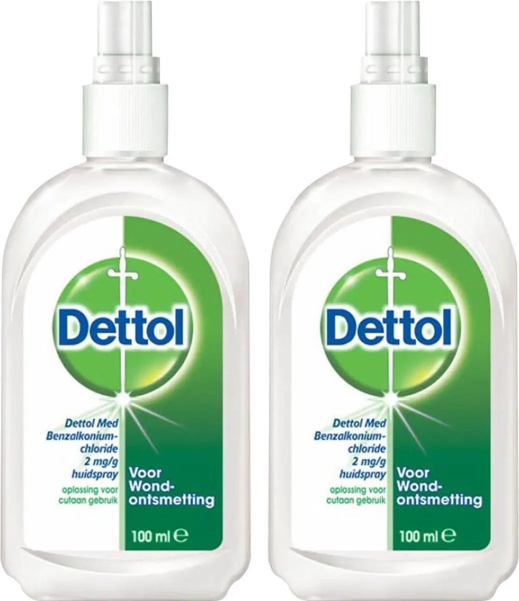 Dettol Wondspray 200ml - 2 Stuks