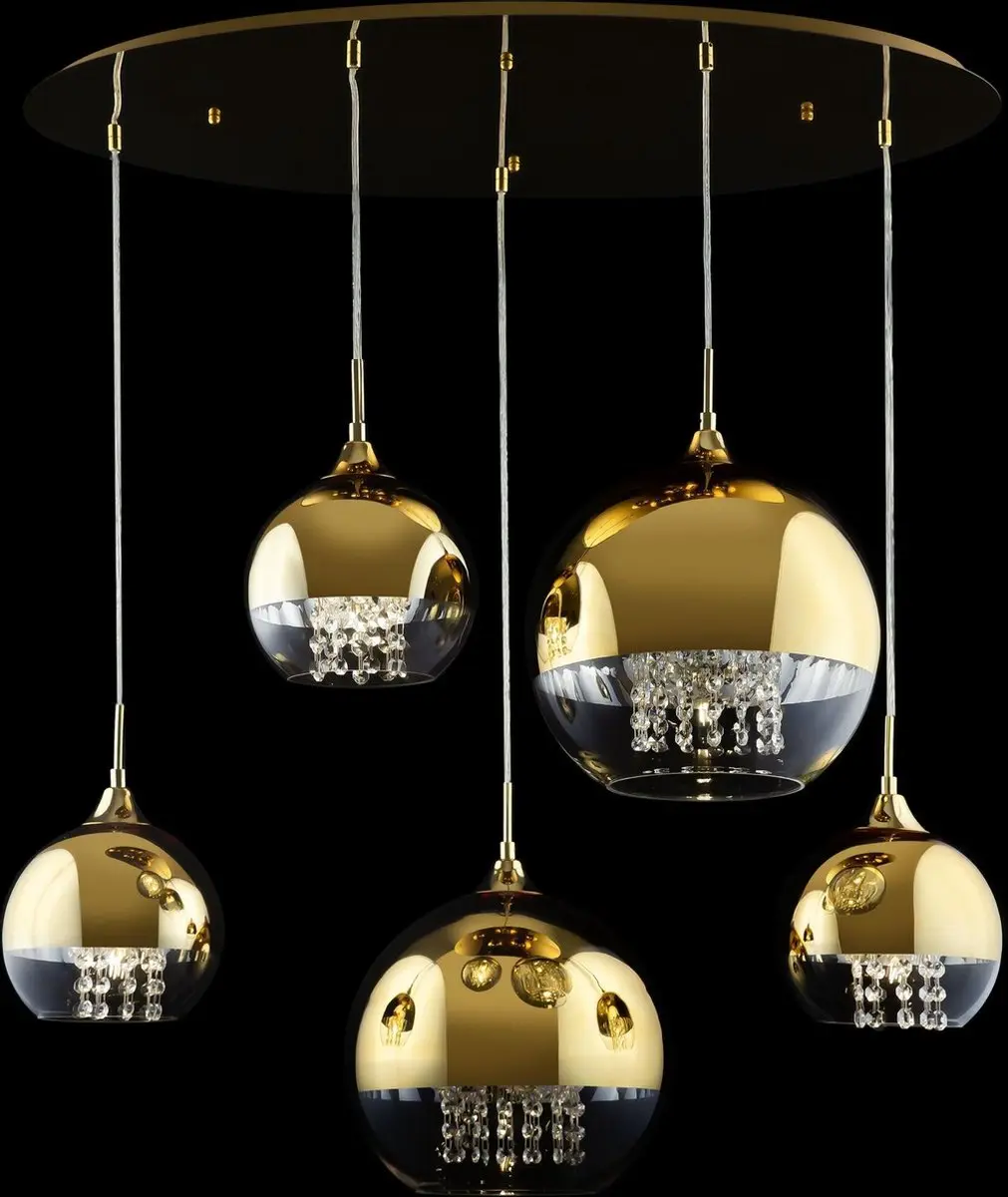 Maytoni Hanglamp Fermi Goud - 5 Lichtpunten
