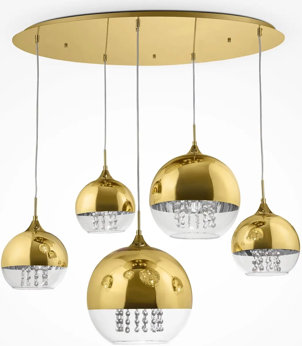 Maytoni Hanglamp Fermi Goud - 5 Lichtpunten