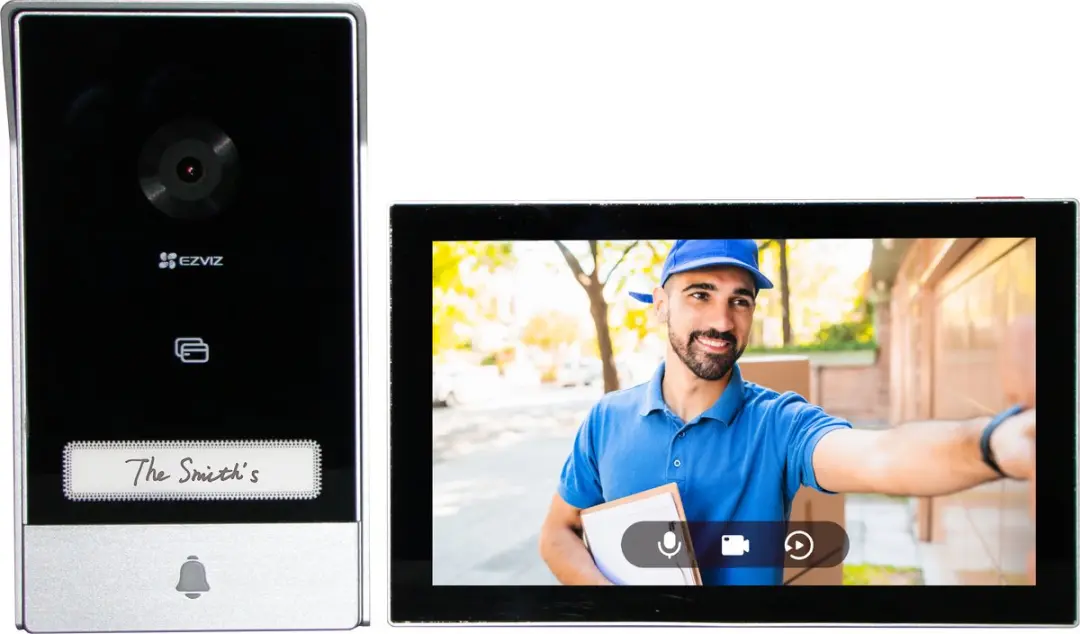 EZVIZ H8C SE HP7 Buitencamera Videodeurbel - 2K - 360° Pan & Tilt - AI Detectie