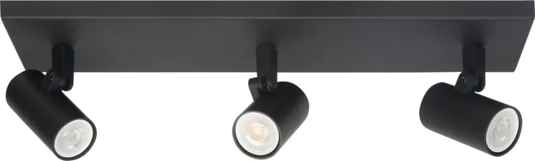 Highlight Piccolo Opbouwspot 3-voudig GU10 - 40cm - Zwart