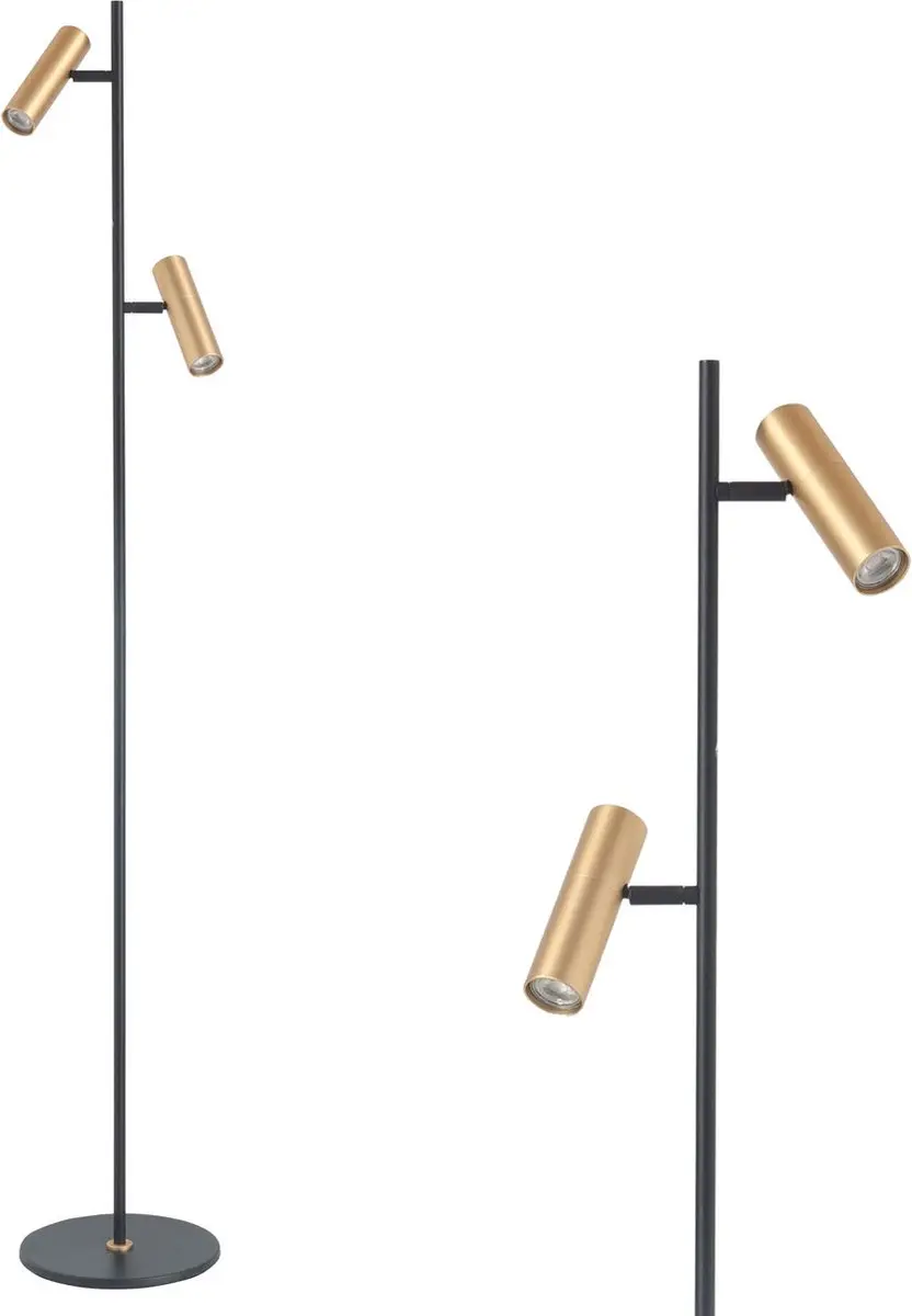 Highlight Trend Vloerlamp 140cm - Goud/Zwart