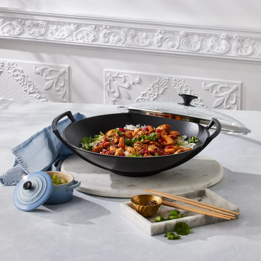 Le Creuset Wok Mat Zwart Ø36cm - 4,5L