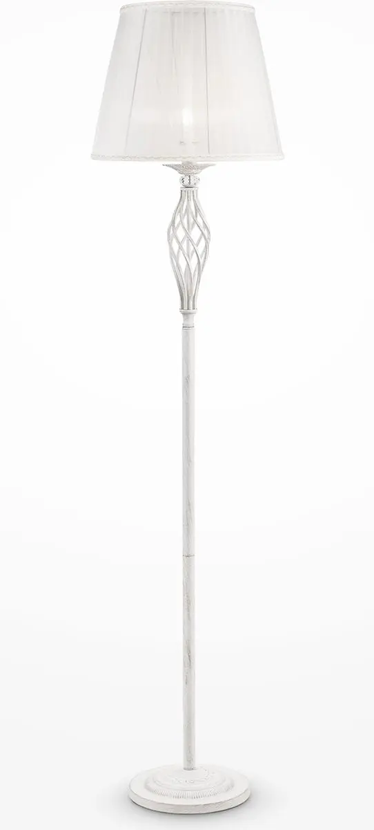 Maytoni Grace Vloerlamp - Ø38cm - Wit/Goud