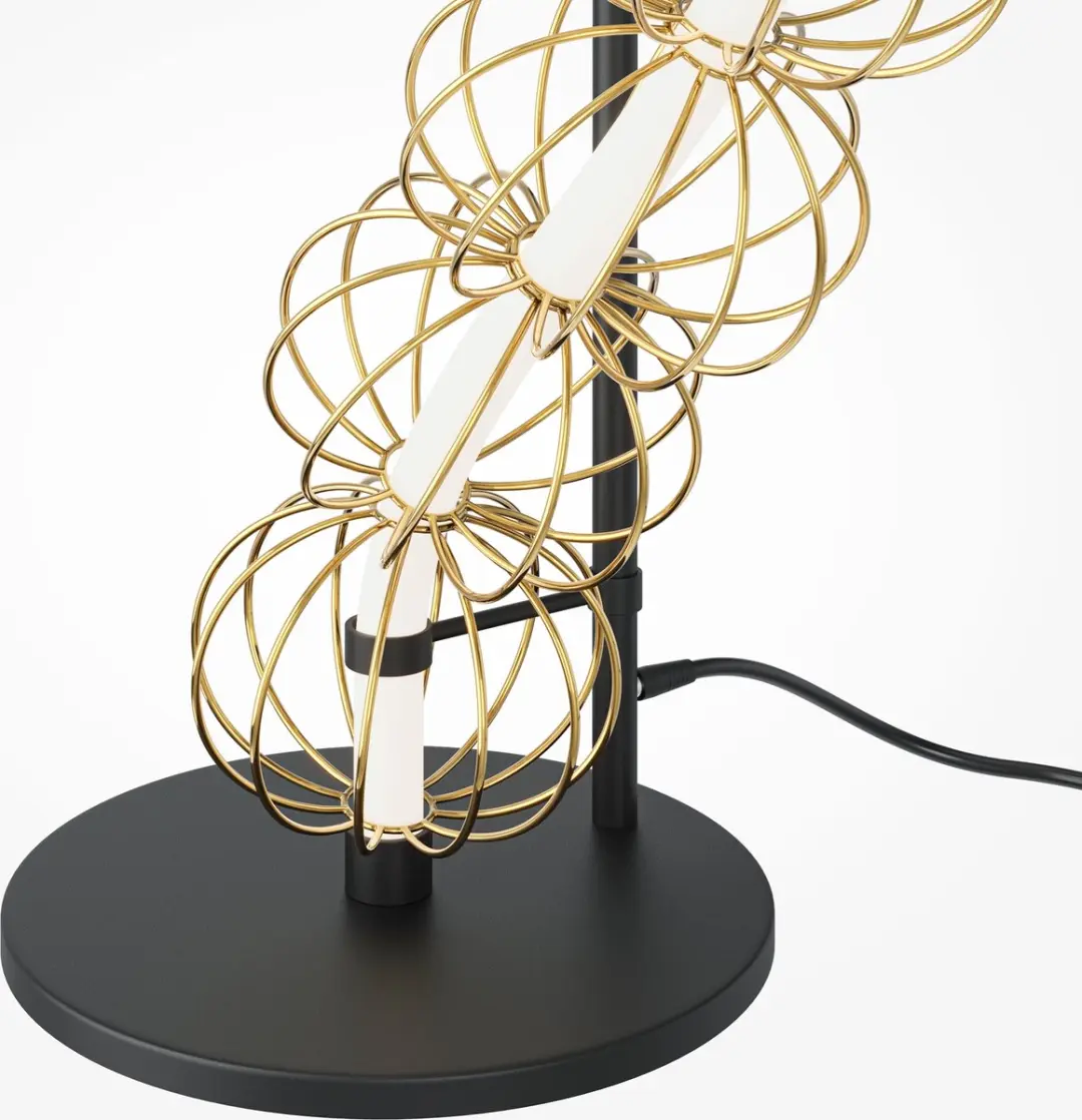 Maytoni Golden Cage Vloerlamp 48W - 155cm - Goud