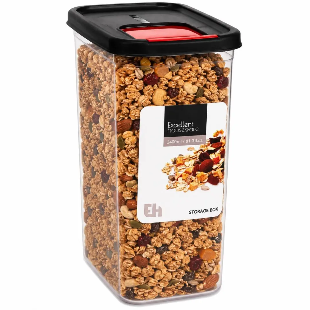Excellent Houseware Voedselcontainer Strooibus 2400ml - 2 Stuks
