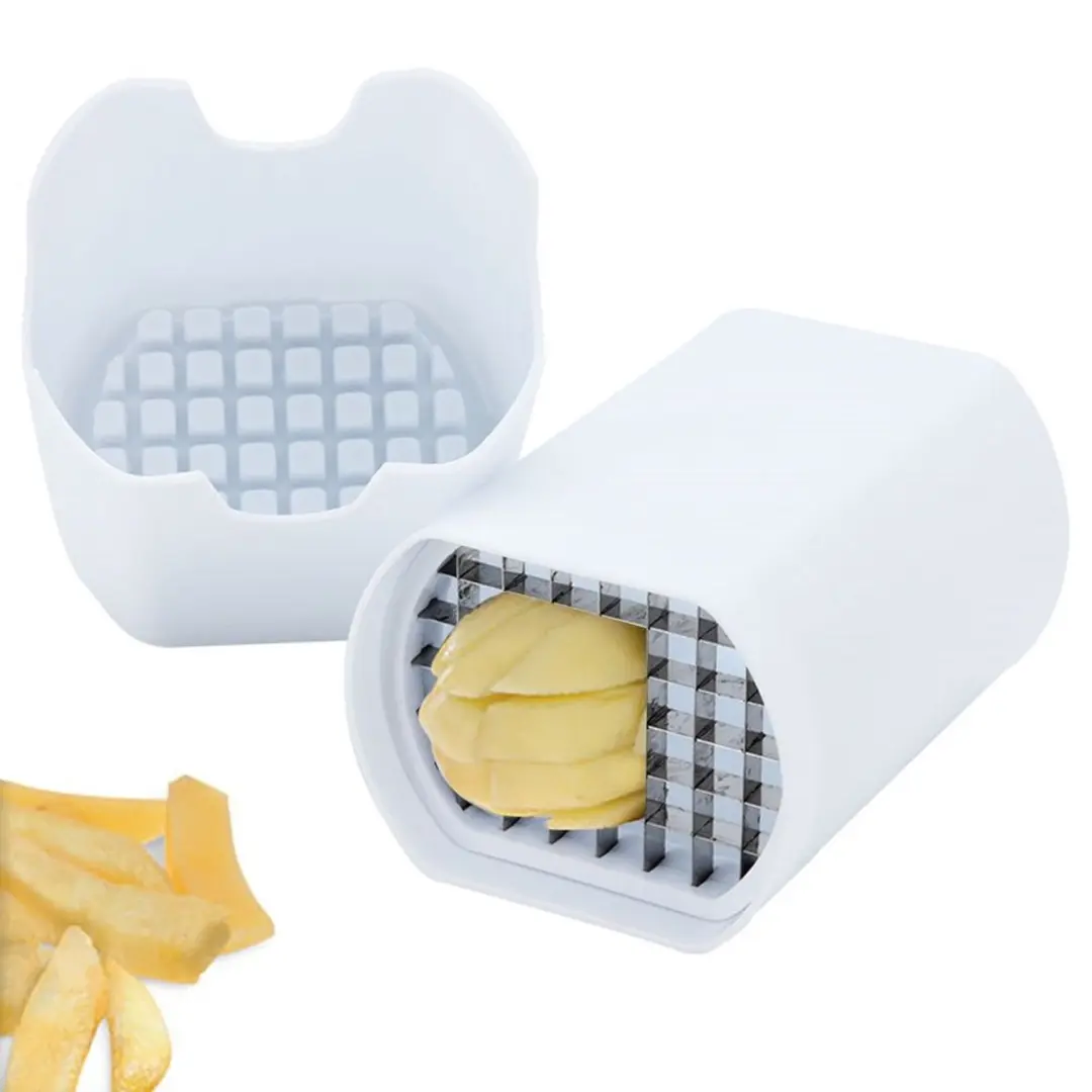 Excellent Houseware Handmatige Frietensnijder - Roestvrij Staal Wit