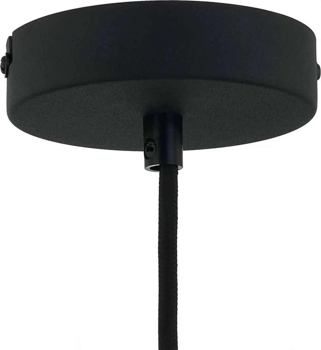 Lindby Hanglamp Bamboe - 1 Lichtpunt - Ø15cm - Licht hout/zwart