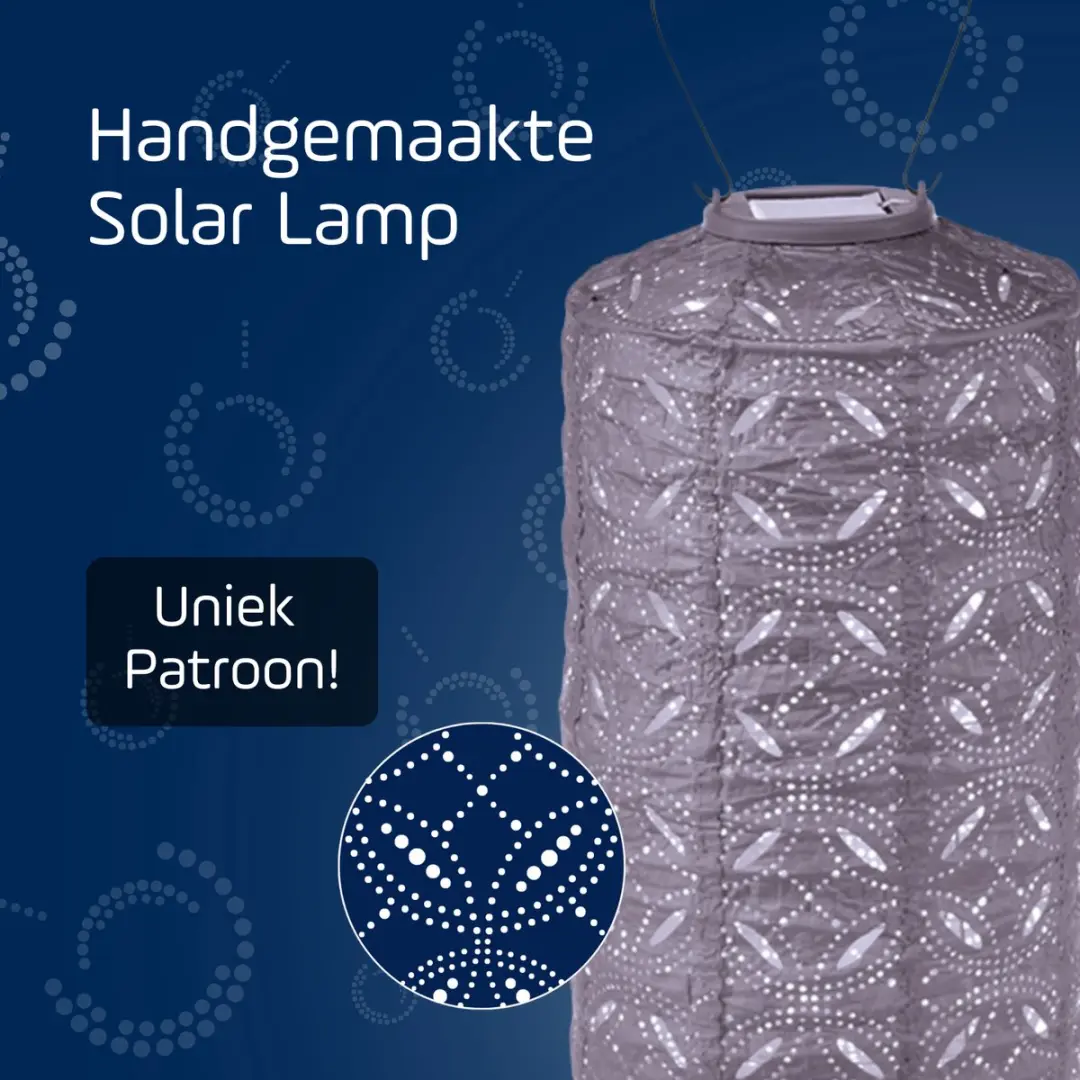 Lumiz Solar Tuinverlichting Mandela Cylinder 18cm - Lichtpaars