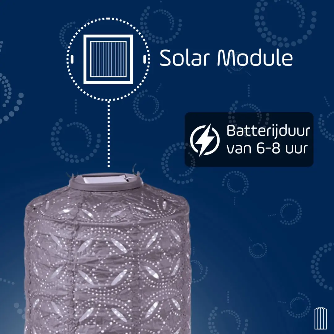 Lumiz Solar Tuinverlichting Mandela Cylinder 18cm - Lichtpaars