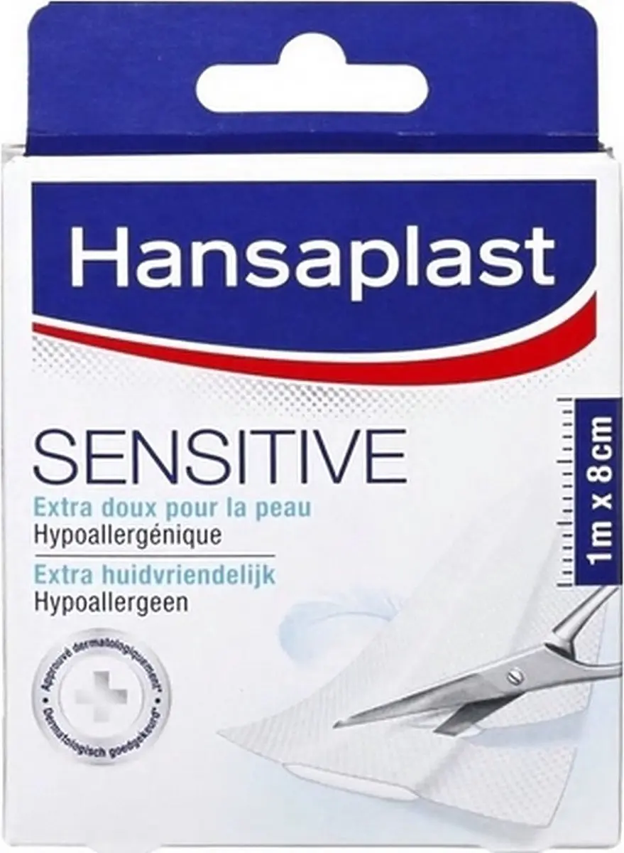 Hansaplast Sensitive Pleisters 1m x 8cm
