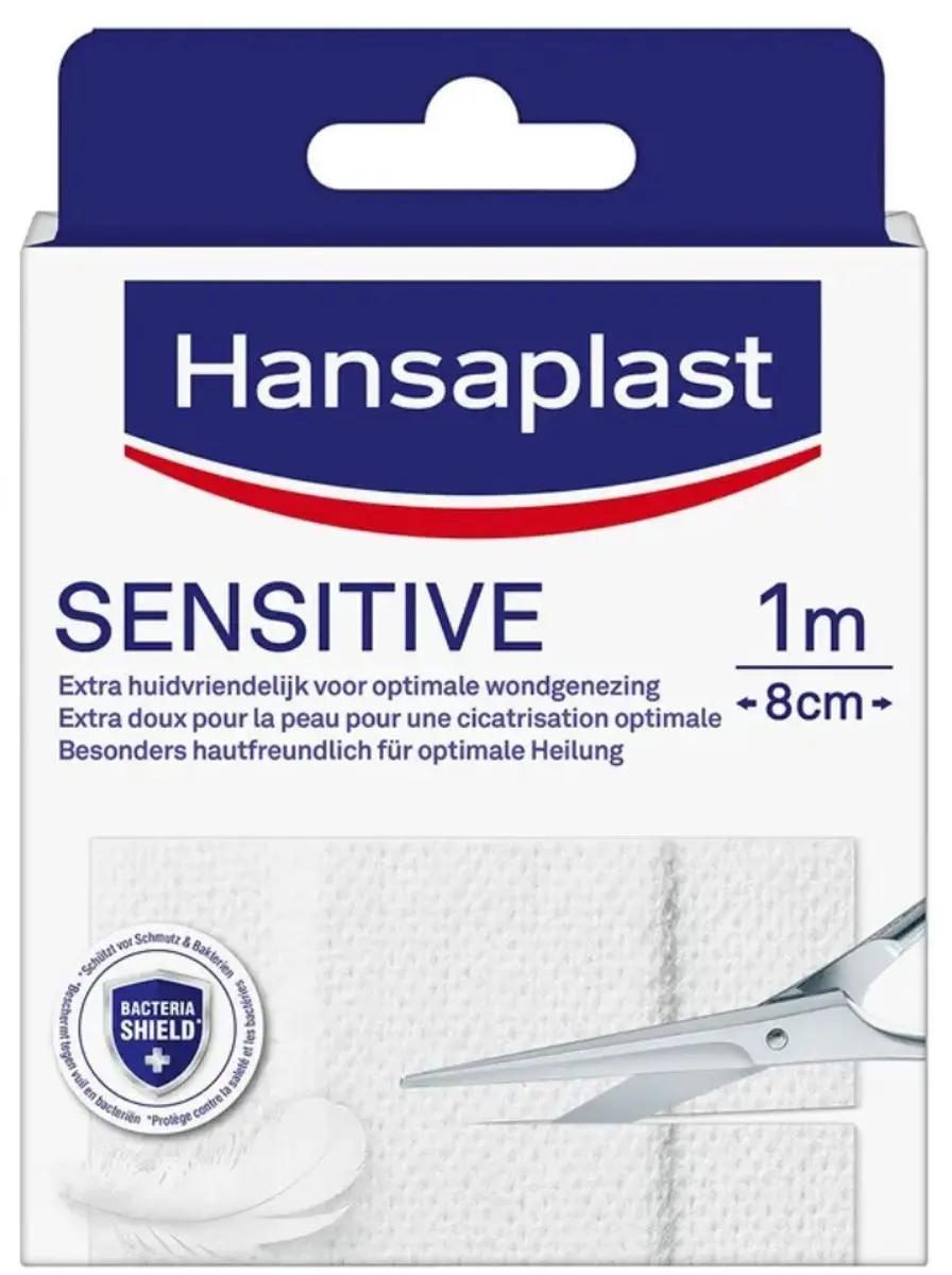 Hansaplast Sensitive Pleisters 1m x 8cm - 10 Stuks